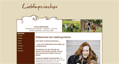 Desktop Screenshot of lieblingsviecher.de