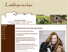 Tablet Screenshot of lieblingsviecher.de
